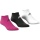 adidas Sportsocken Sneaker Cushion pink/schwarz/weiss - 3 Paar